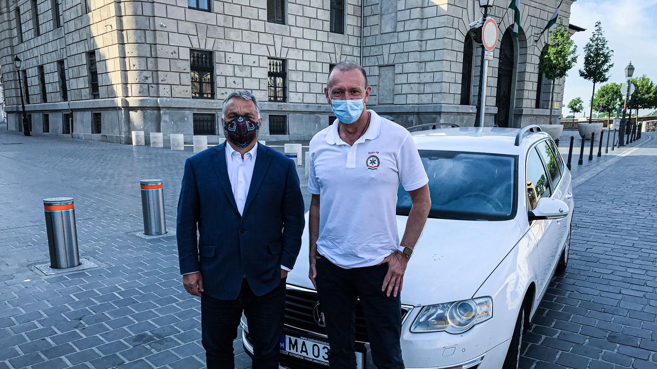Orbán Viktor Győrfi Pállal találkozott a Mentők napján (videó)