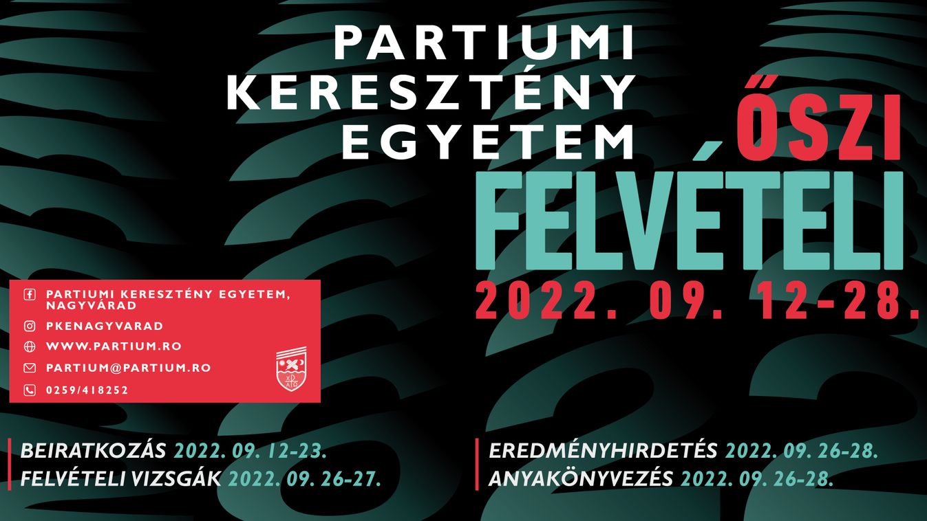 Őszi felvételi a Partiumi Keresztény Egyetemen