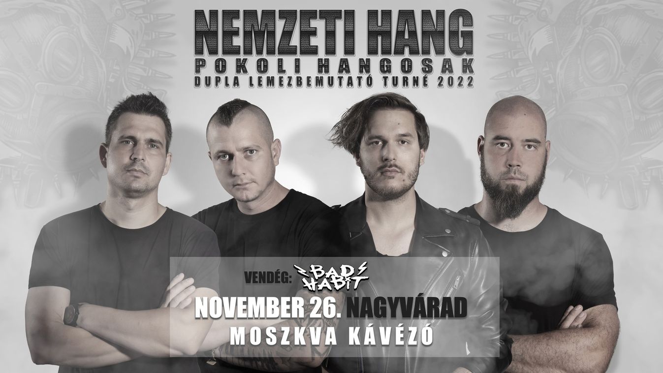 A Bad Habit és a Nemzeti Hang koncertjei a Moszkva Kávézóban