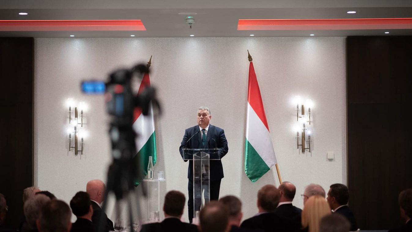Orbán Viktor miniszterelnök a Széll Kálmán Alapítvány évzáró vacsoráján szólalt fel