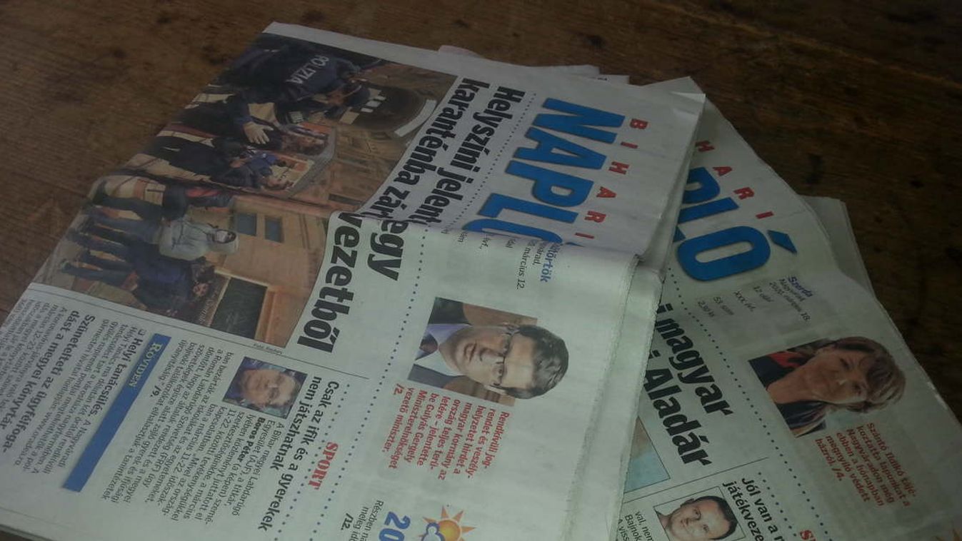 Az Inform Media Press Kft. TERJESZTÉSI FELELŐST ALKALMAZ BIHAR MEGYE TERÜLETÉRE