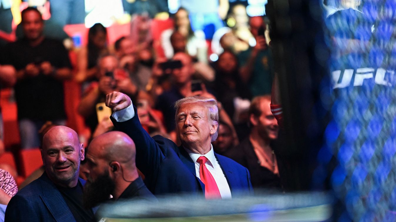 Donald Trumpot vastapssal fogadták az UFC gáláján (videó)