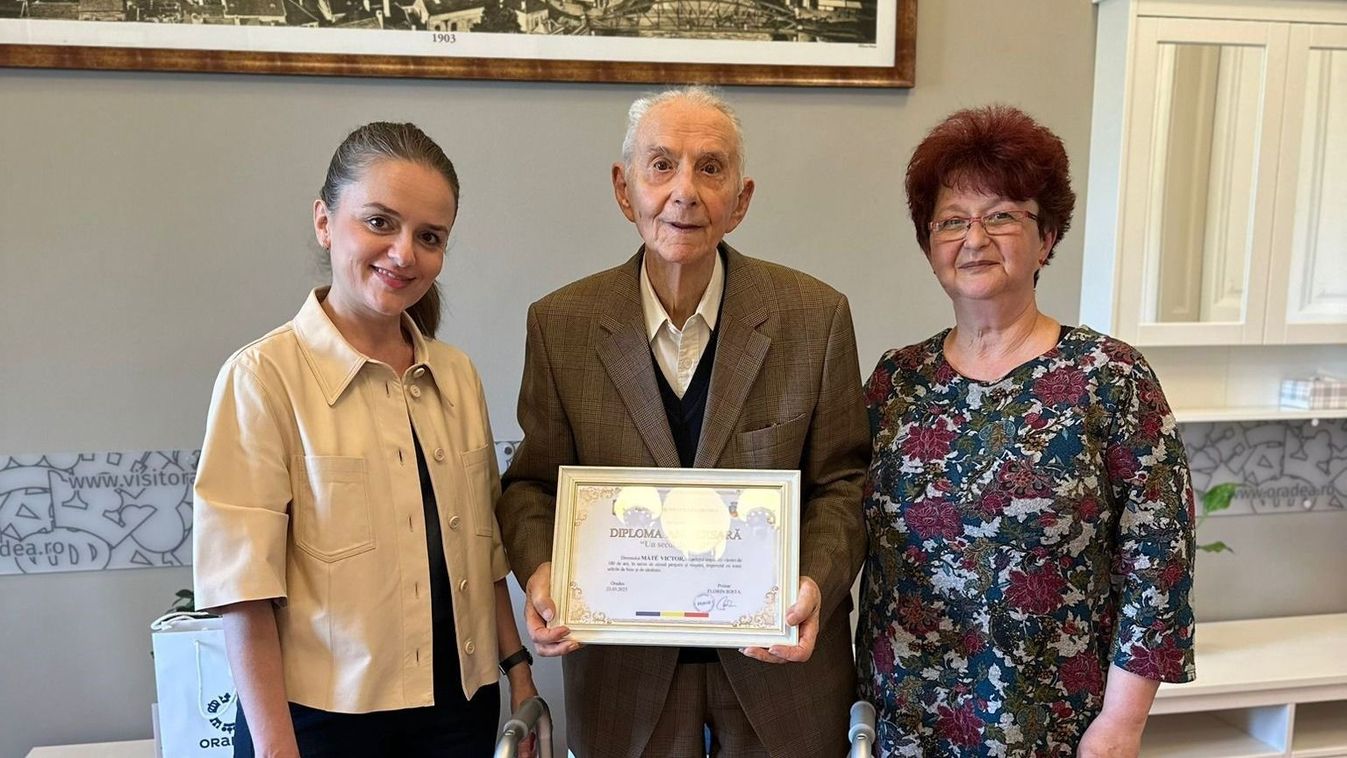 Bemutatjuk a százéves nagyváradit, aki elárulta a hosszú élet titkát