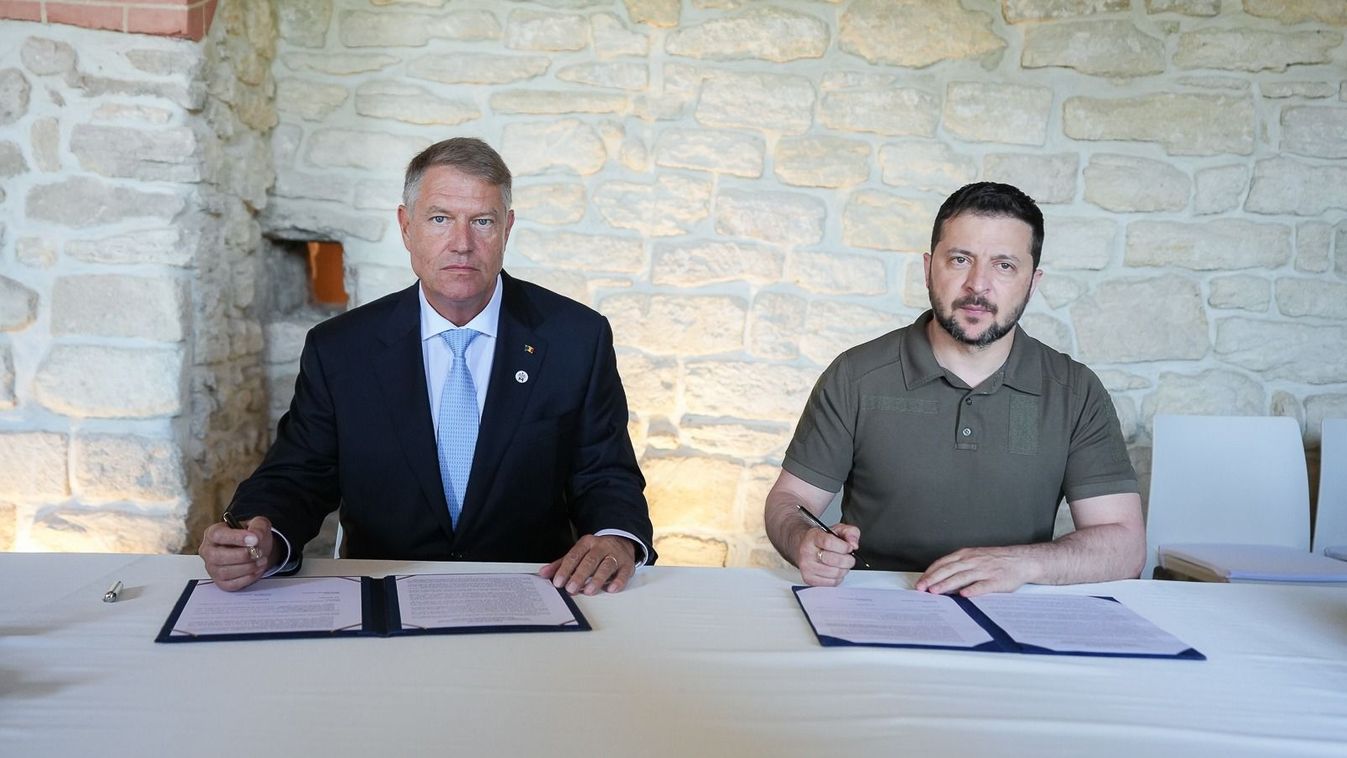 Közös nyilatkozatot írt alá Klaus Iohannis és Volodimir Zelenszkij
