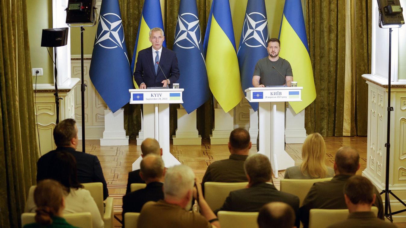 Váratlanul Kijevbe látogatott a NATO-főtitkár, Zelenszkijjel tárgyalt