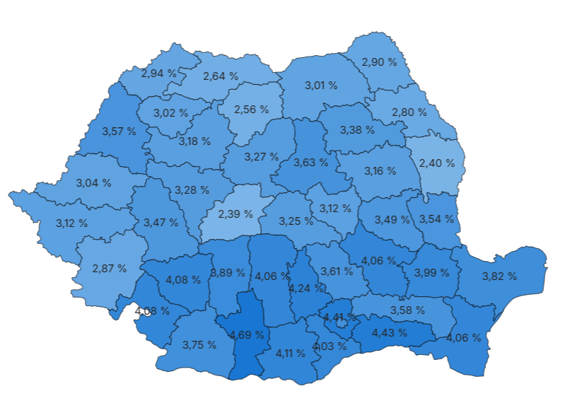 Részvételi arány a parlamenti választáson 9 órakor