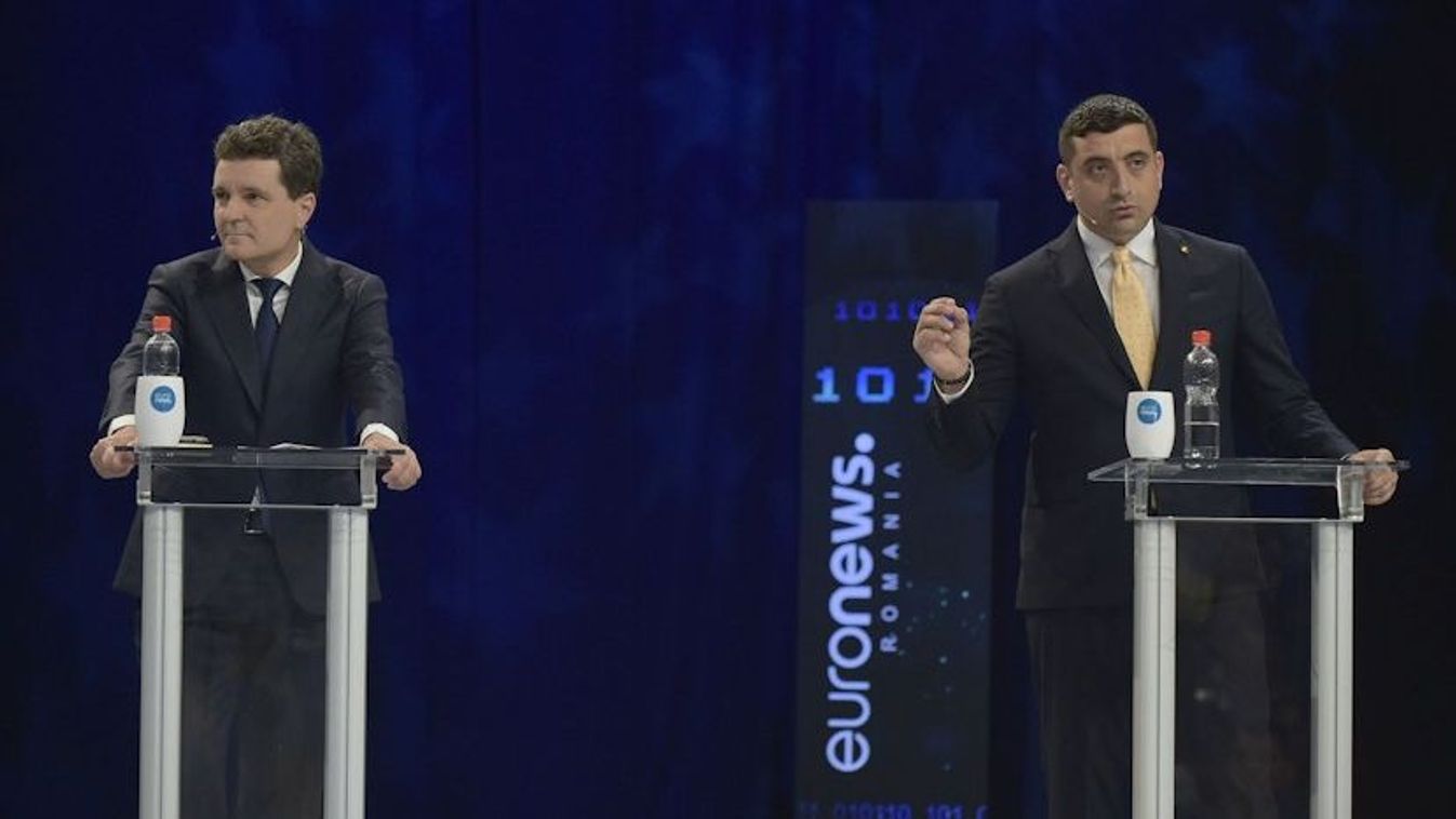 A magyar kisebbség jogairól is beszélt a versenyben maradt két elnökjelölt az első tévévitán