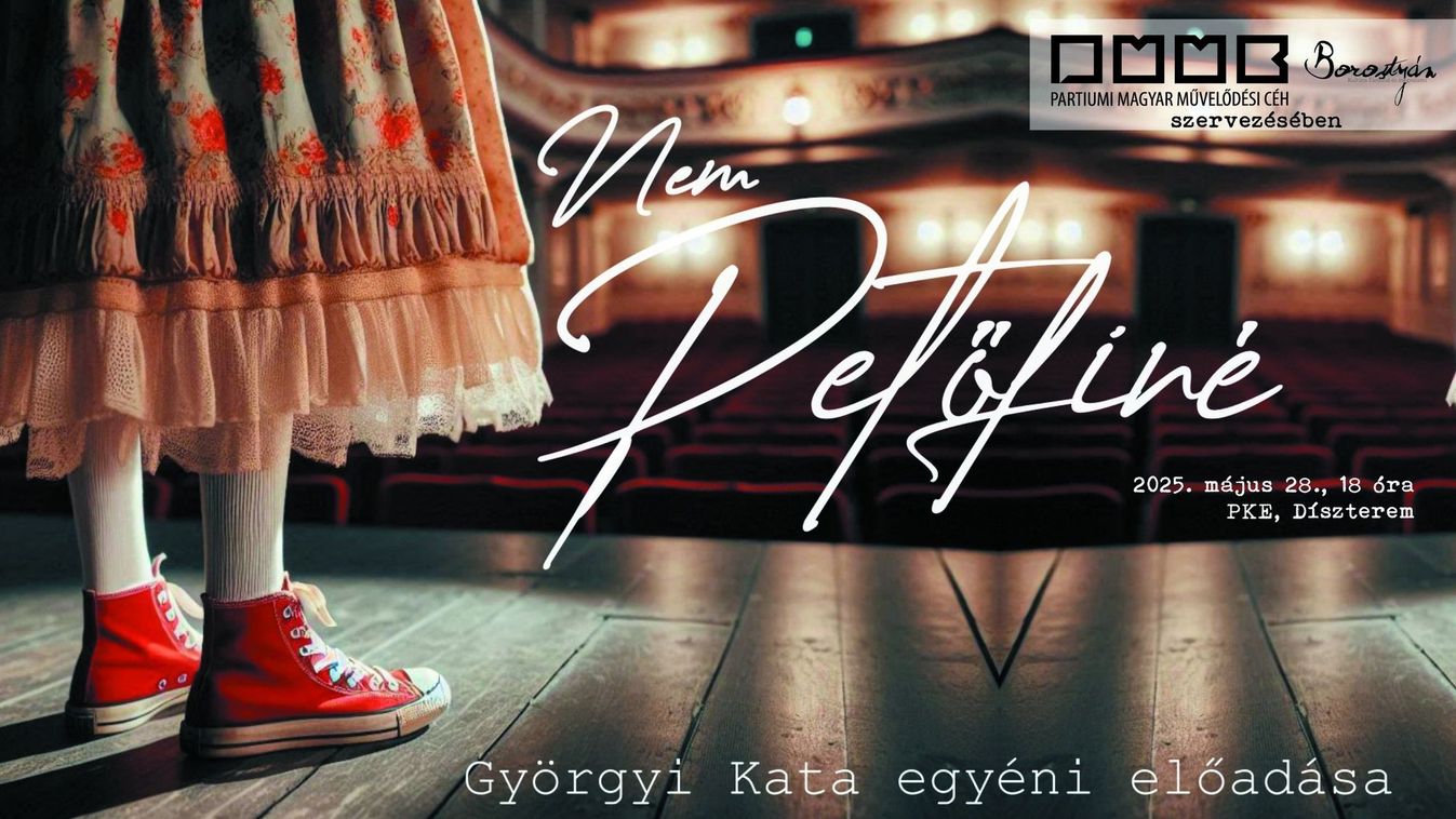 „Nem Petőfiné?!” – Györgyi Kata egyéni előadása Nagyváradon