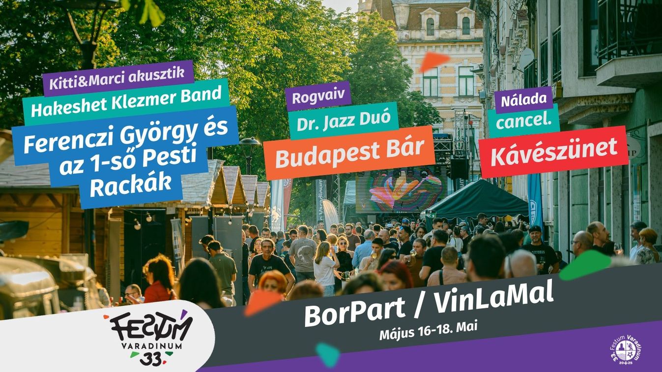A BorParttal folytatódik a Festum Varadinum