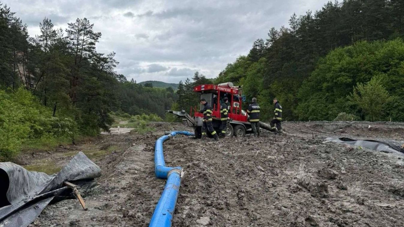 Parajd: ismét megnőtt a Korond-patak vízszintje