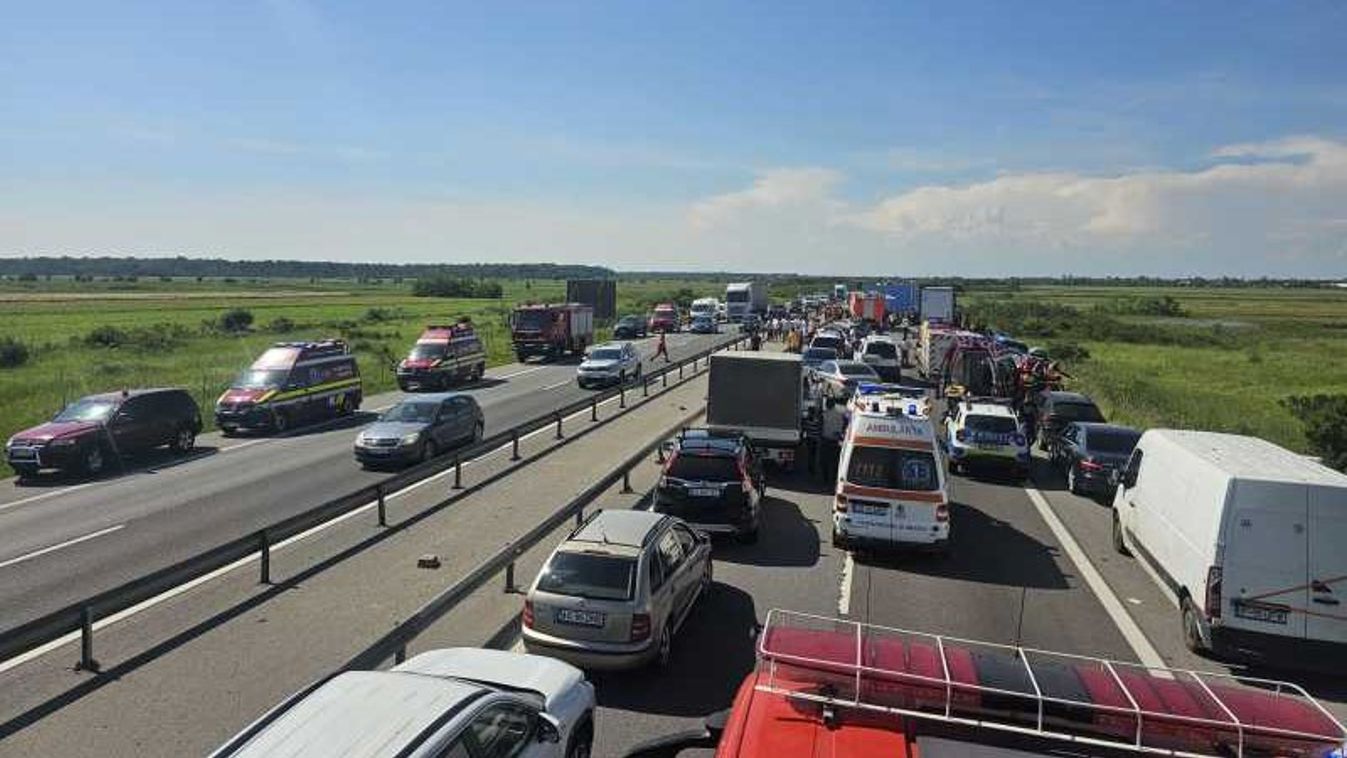 Súlyos baleset történt az A1-es autópályán